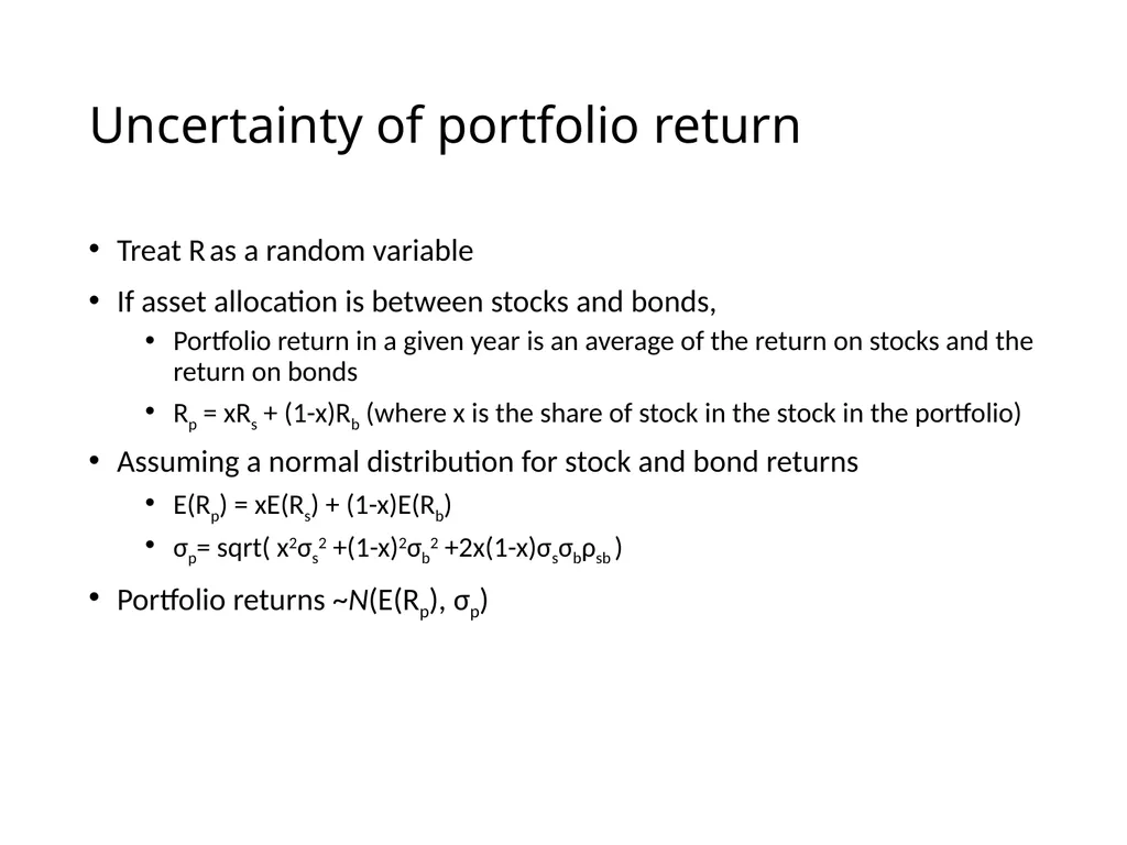Uncertainty and Retirement Planning Lecture for - slide 7 of 18