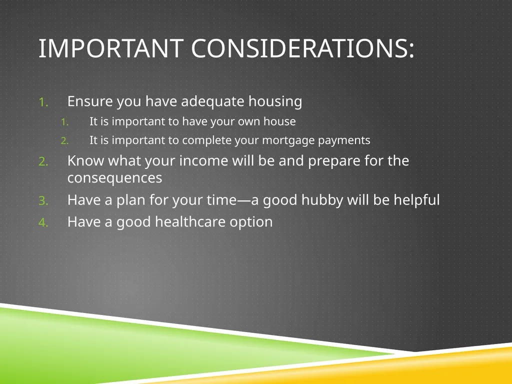 Retirement Planning Seminar Dr Carson L. Greene - slide 13 of 27
