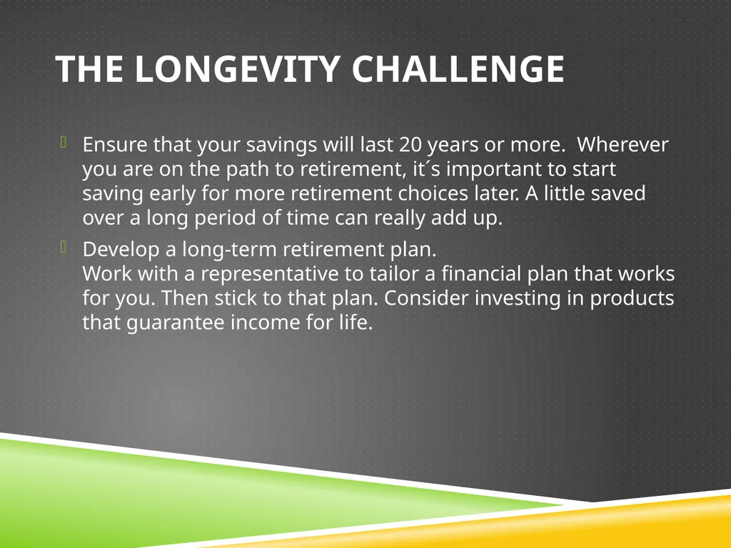 Retirement Planning Seminar Dr Carson L. Greene - slide 16 of 27