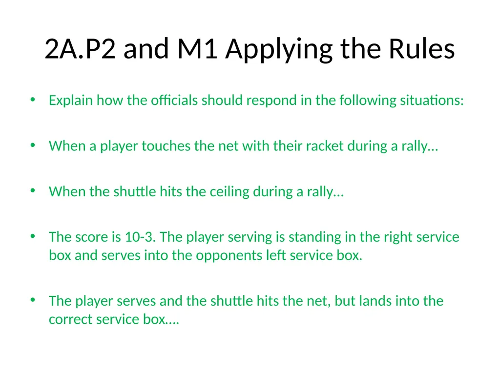 BTEC Sport Unit 2 Assignment 1 - Badminton Your - slide 9 of 11