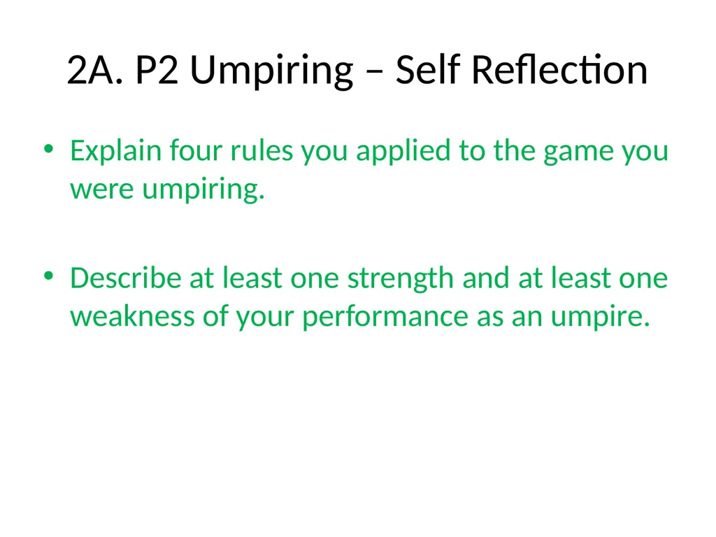 BTEC Sport Unit 2 Assignment 1 - Badminton Your - slide 10 of 11