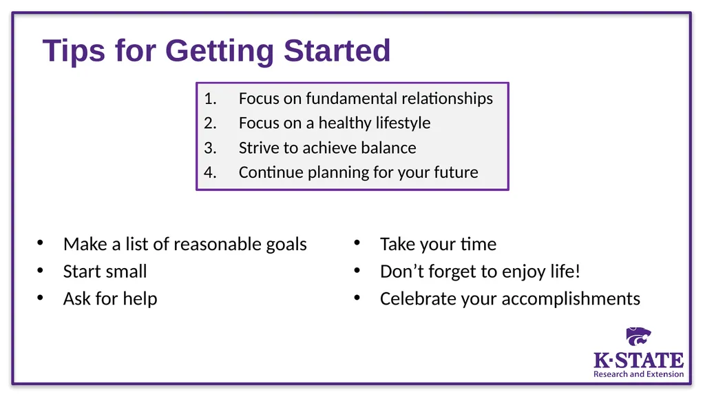 So Now What? Tips for Managing Life after - slide 14 of 15