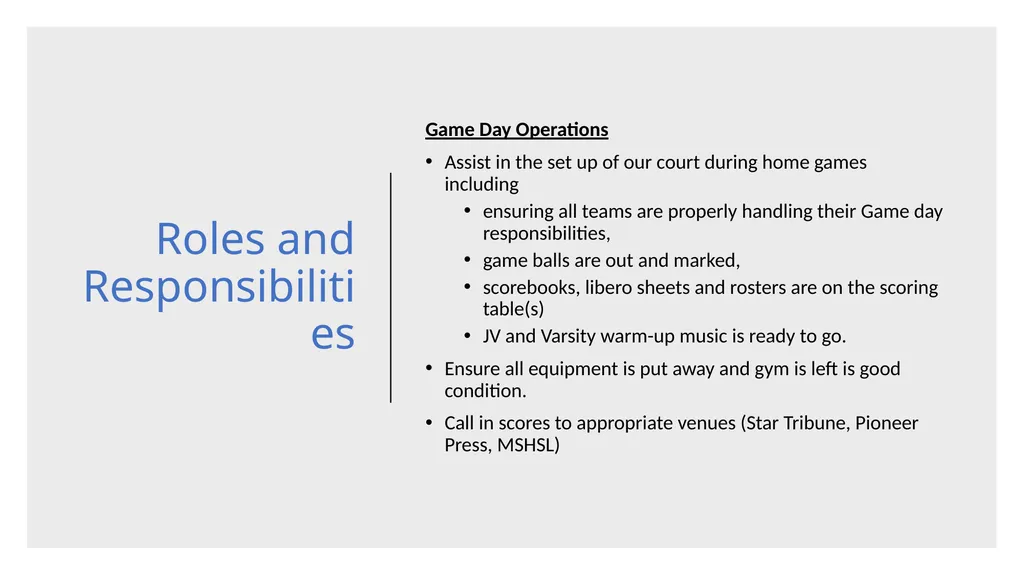 Volleyball Student Manager Handbook Student - slide 5 of 7