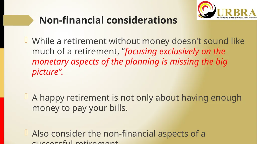 “Early Planning For A Happy Retirement” Martin A. - slide 9 of 16