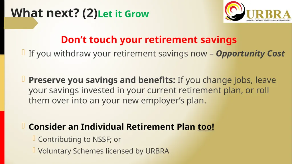 “Early Planning For A Happy Retirement” Martin A. - slide 8 of 16