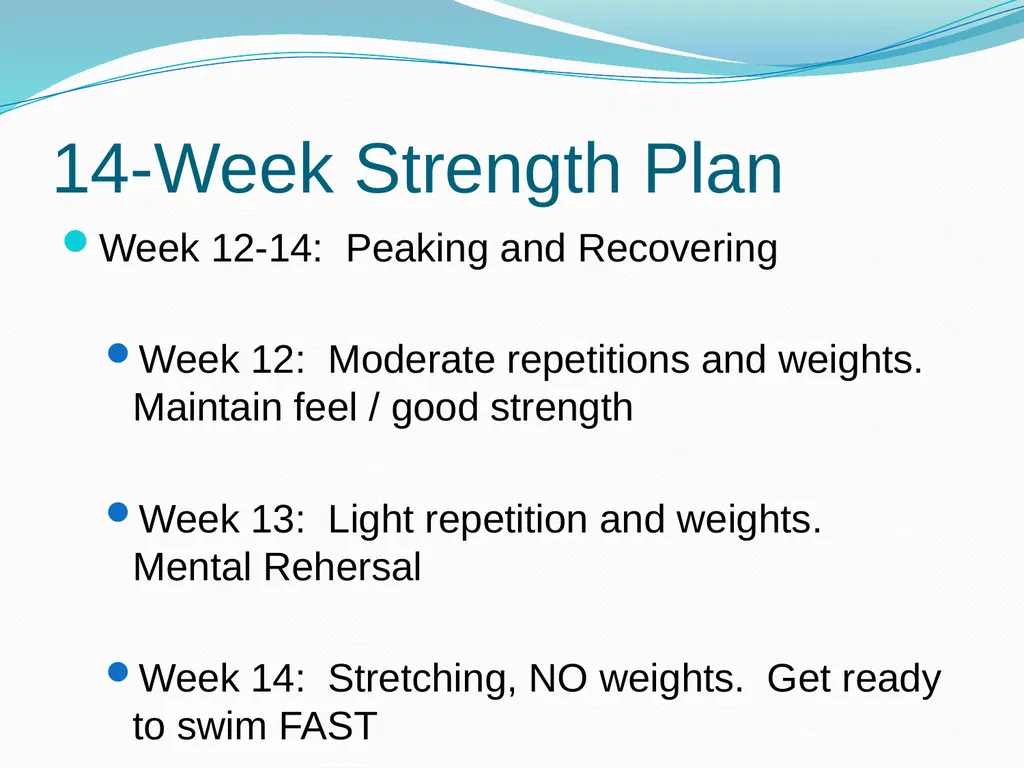 Making Your Swim Program Stronger Mike Adams – - slide 9 of 44