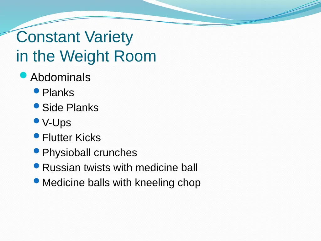 Making Your Swim Program Stronger Mike Adams – - slide 19 of 44