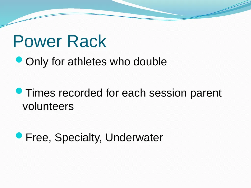 Making Your Swim Program Stronger Mike Adams – - slide 32 of 44