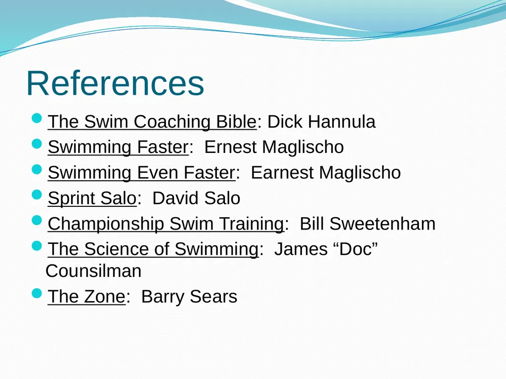 Making Your Swim Program Stronger Mike Adams – - slide 42 of 44