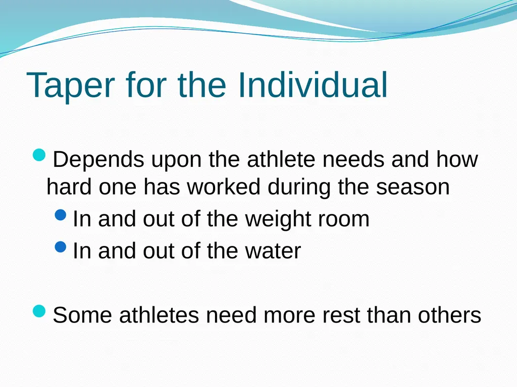 Making Your Swim Program Stronger Mike Adams – - slide 34 of 44