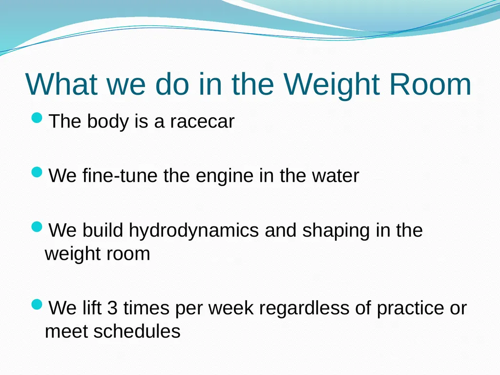Making Your Swim Program Stronger Mike Adams – - slide 2 of 44
