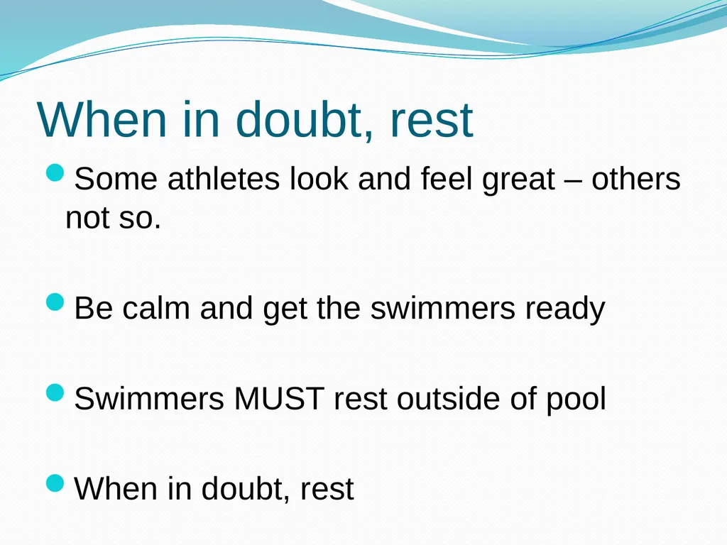 Making Your Swim Program Stronger Mike Adams – - slide 37 of 44