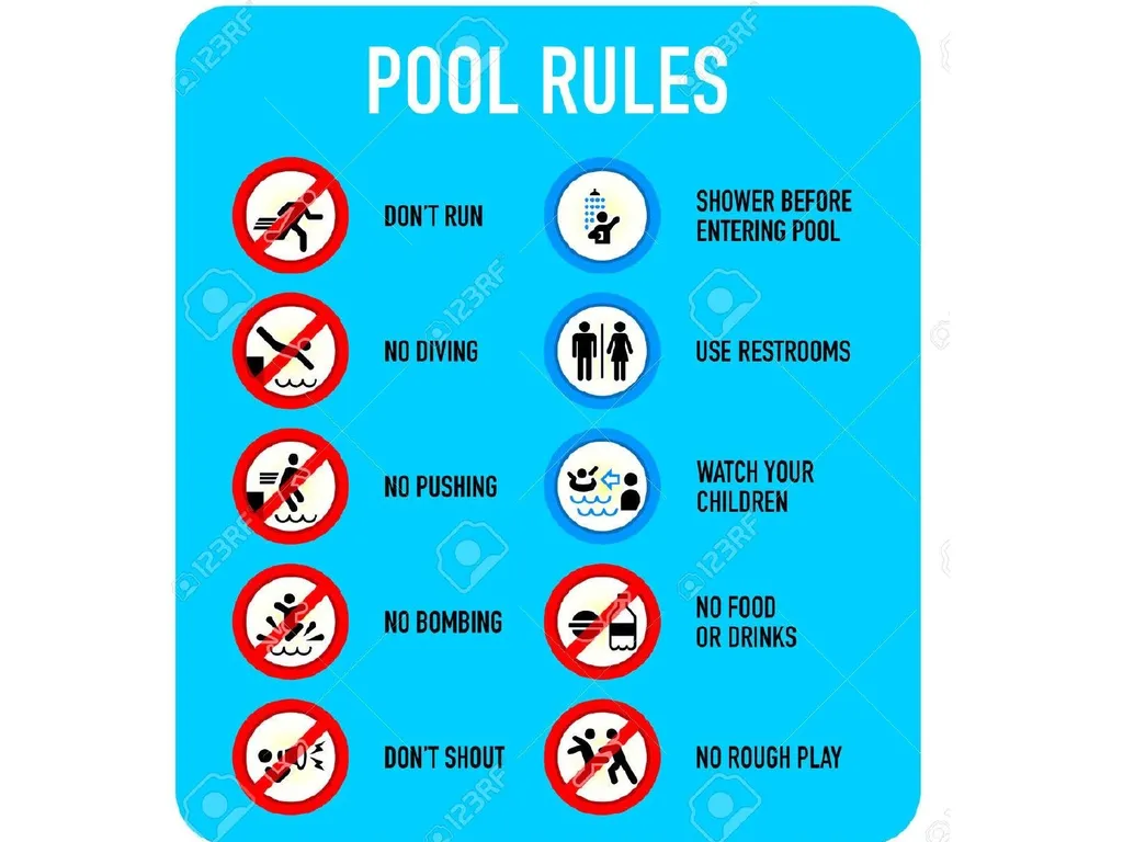 Safety Rules at the swimming pool - slide 4 of 5