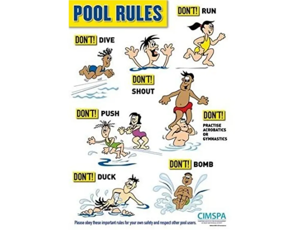 Safety Rules at the swimming pool - slide 5 of 5
