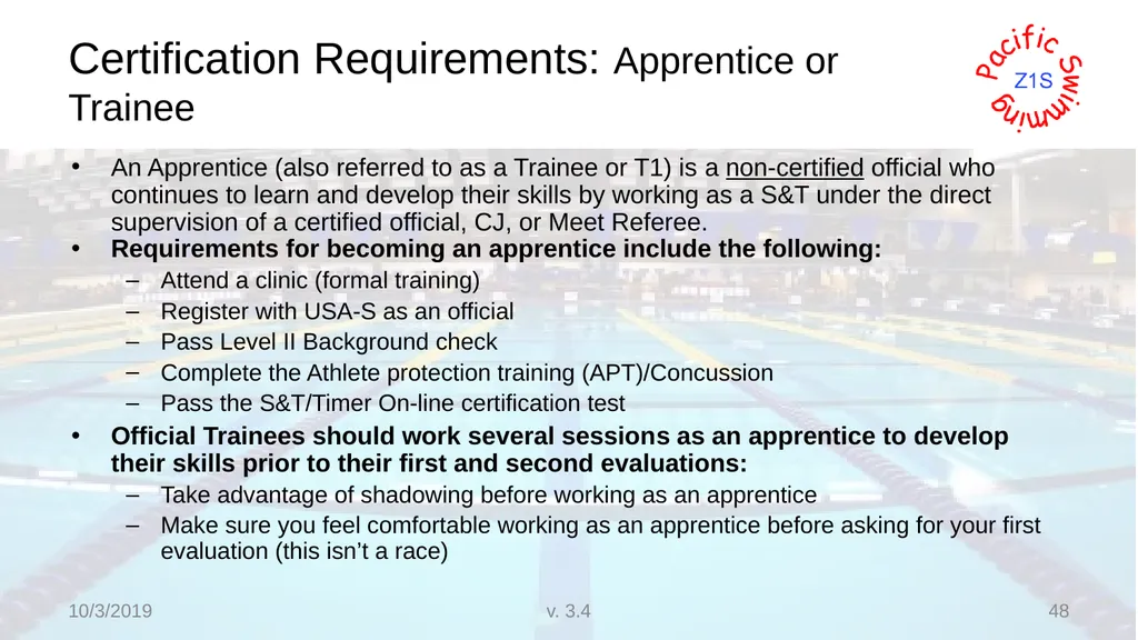 Beginning Stroke and Turn USA-S Officials Training - slide 48 of 53