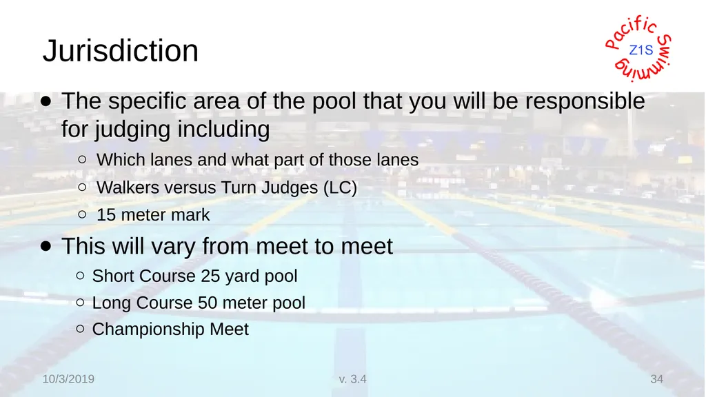 Beginning Stroke and Turn USA-S Officials Training - slide 34 of 53