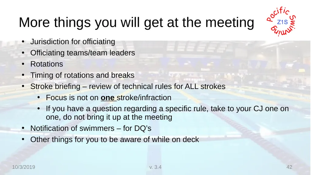 Beginning Stroke and Turn USA-S Officials Training - slide 42 of 53
