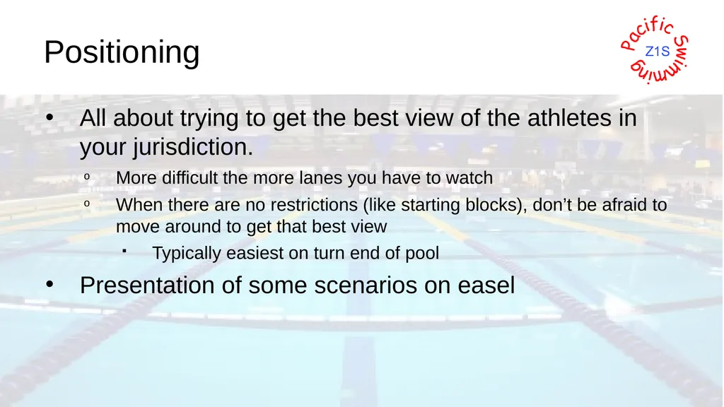 Beginning Stroke and Turn USA-S Officials Training - slide 35 of 53