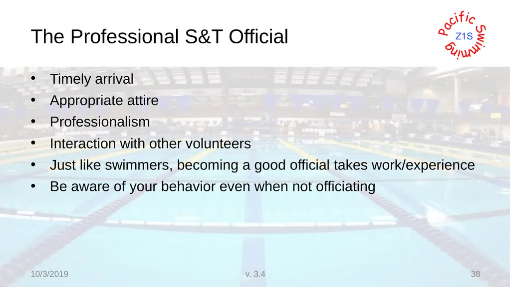Beginning Stroke and Turn USA-S Officials Training - slide 38 of 53