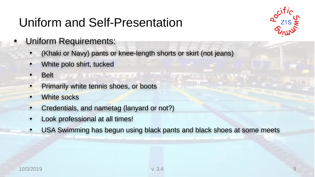 Beginning Stroke and Turn USA-S Officials Training - slide 9 of 53