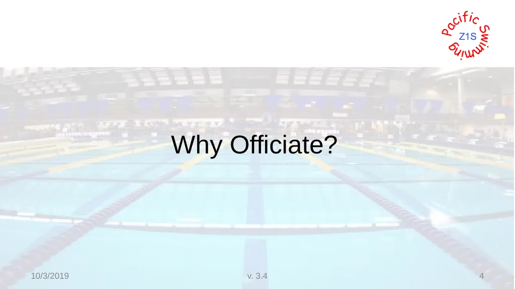 Beginning Stroke and Turn USA-S Officials Training - slide 4 of 53