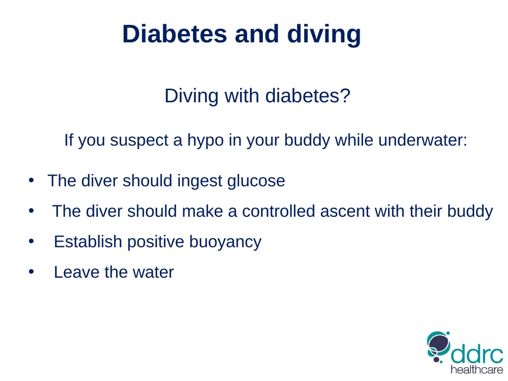 DDRC Healthcare – Diabetes & Diving Compiled by - slide 17 of 20