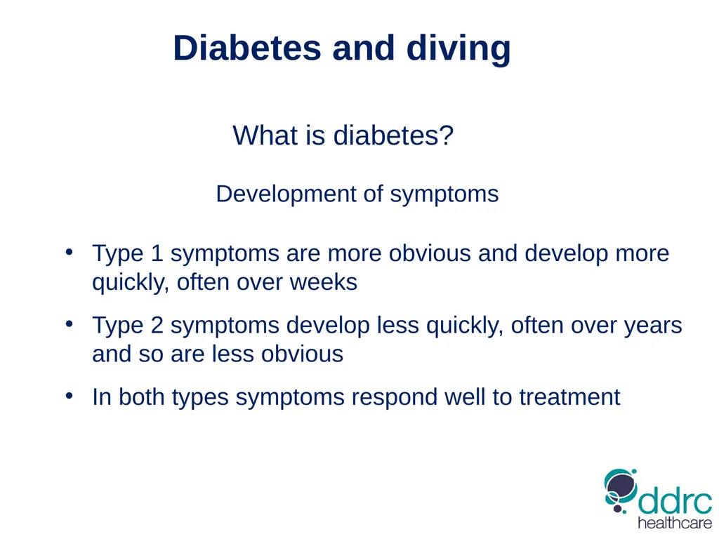 DDRC Healthcare – Diabetes & Diving Compiled by - slide 8 of 20
