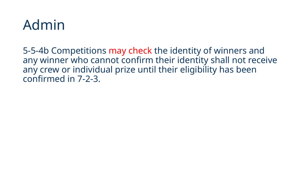 Rules of Racing 2020 These will come into effect - slide 11 of 12