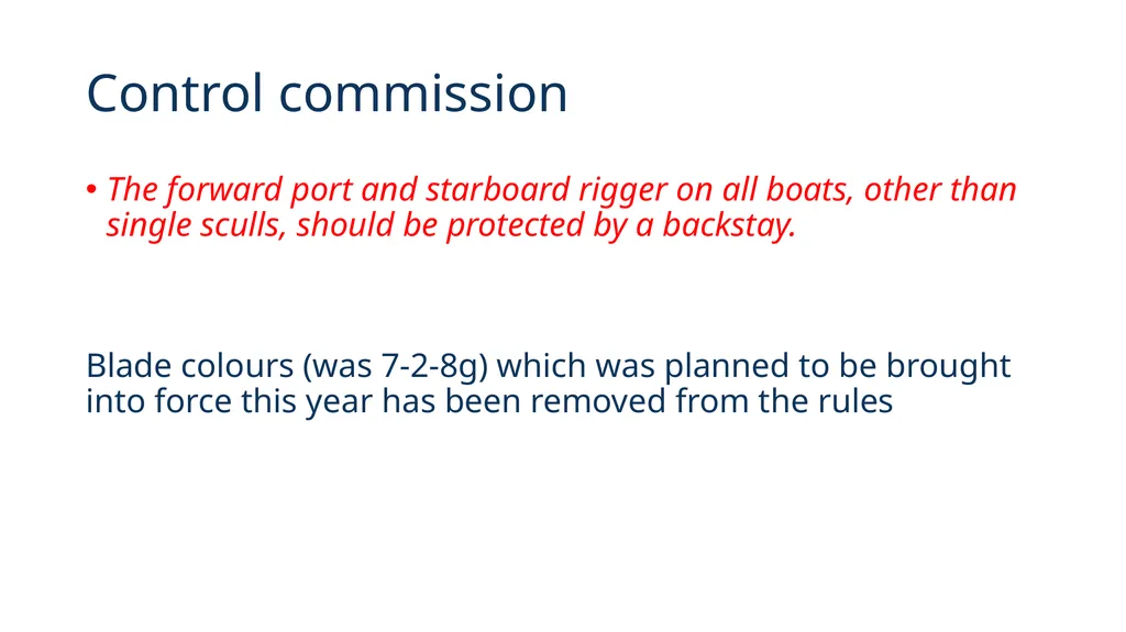 Rules of Racing 2020 These will come into effect - slide 6 of 12