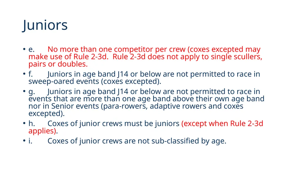Rules of Racing 2020 These will come into effect - slide 3 of 12