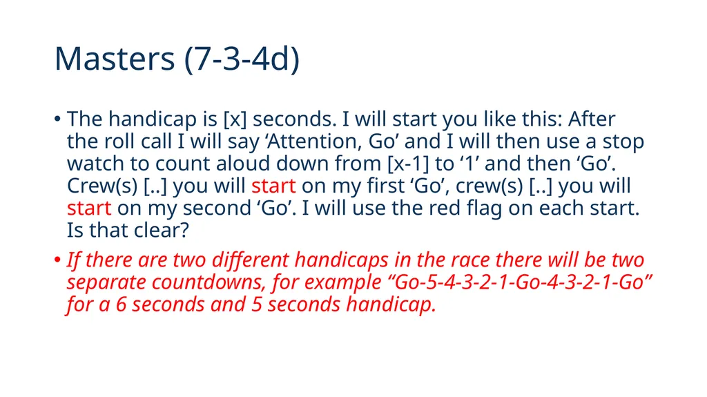 Rules of Racing 2020 These will come into effect - slide 8 of 12