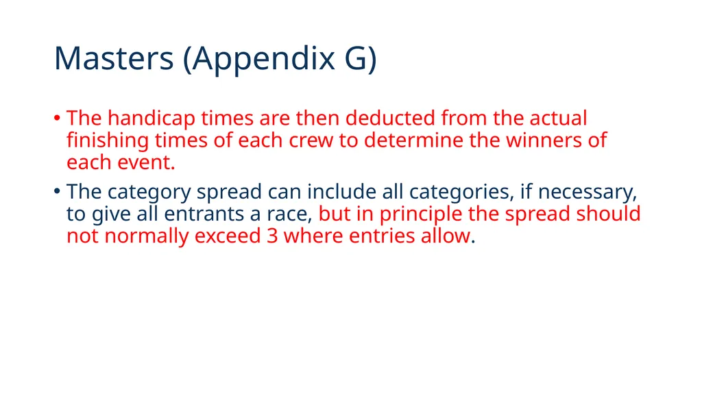 Rules of Racing 2020 These will come into effect - slide 7 of 12