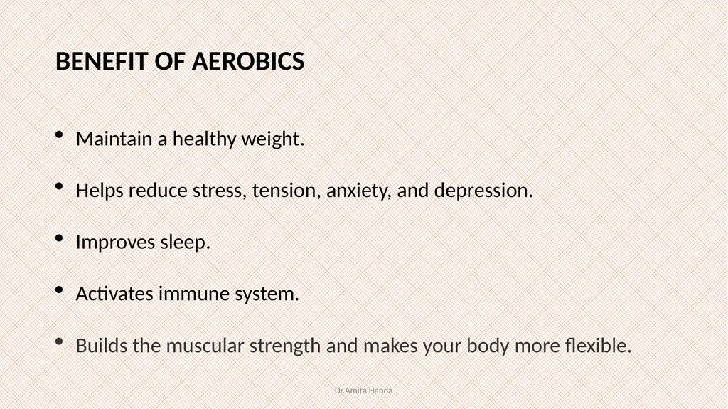AEROBICS TRAINING SEMESTER 3 PHYSICAL EDUCATION By - slide 8 of 29