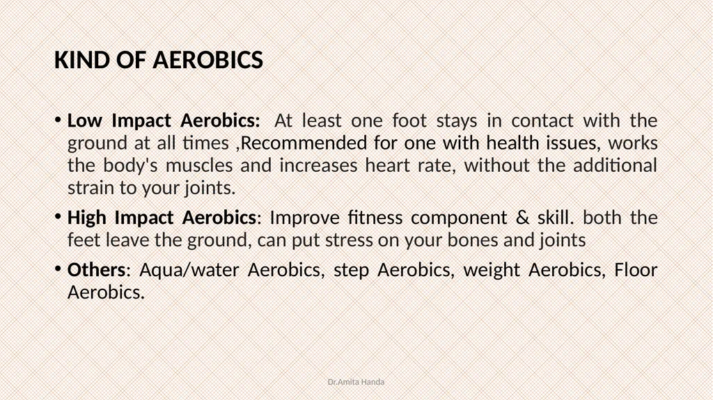 AEROBICS TRAINING SEMESTER 3 PHYSICAL EDUCATION By - slide 5 of 29