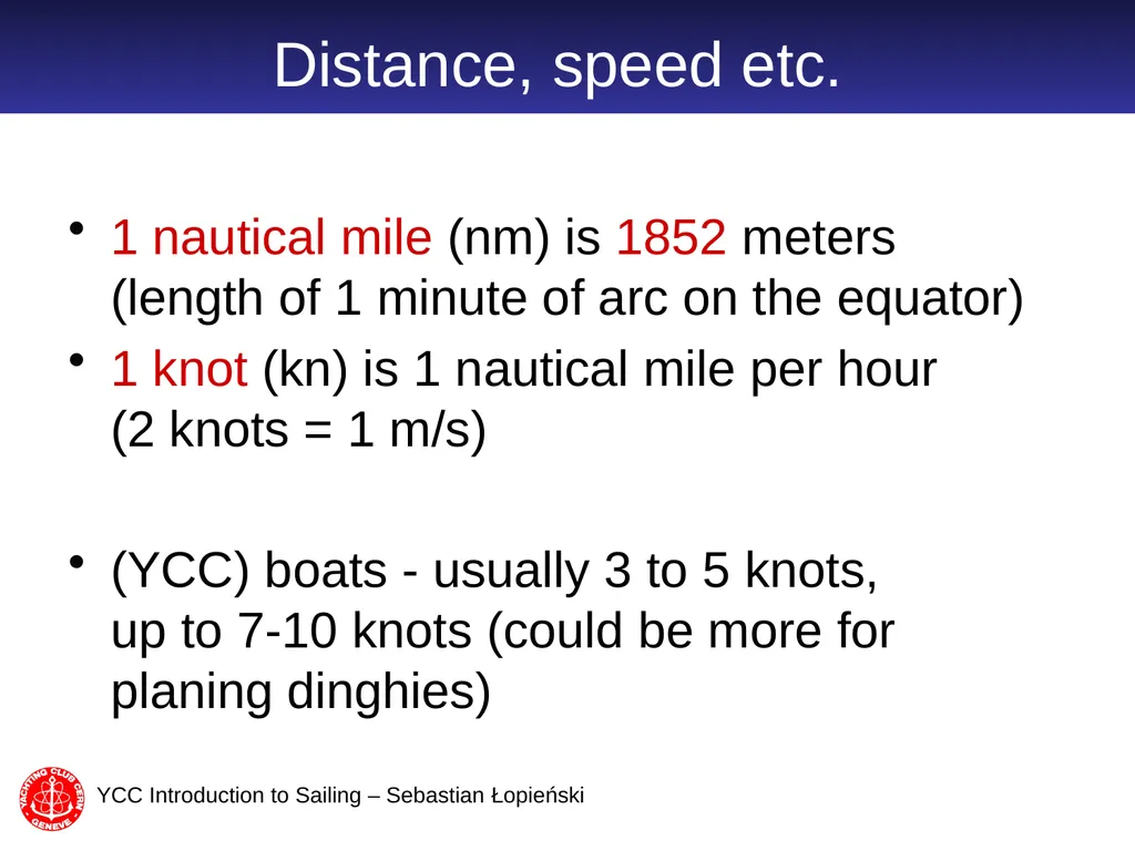 Introduction to Sailing part 2 Sebastian Łopieński - slide 16 of 21