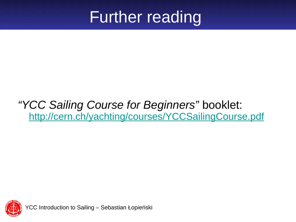 Introduction to Sailing part 2 Sebastian Łopieński - slide 18 of 21
