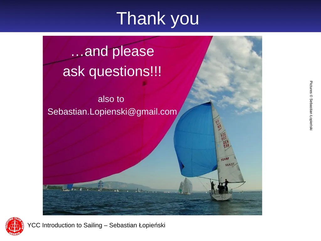 Introduction to Sailing part 2 Sebastian Łopieński - slide 21 of 21