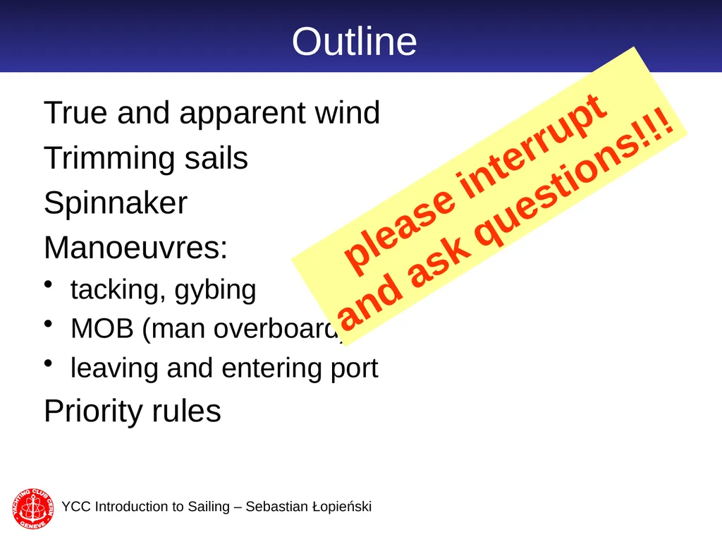 Introduction to Sailing part 2 Sebastian Łopieński - slide 3 of 21