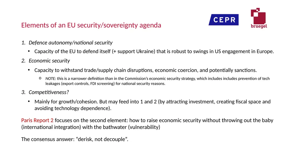 European economic security in an interdependent - slide 2 of 8
