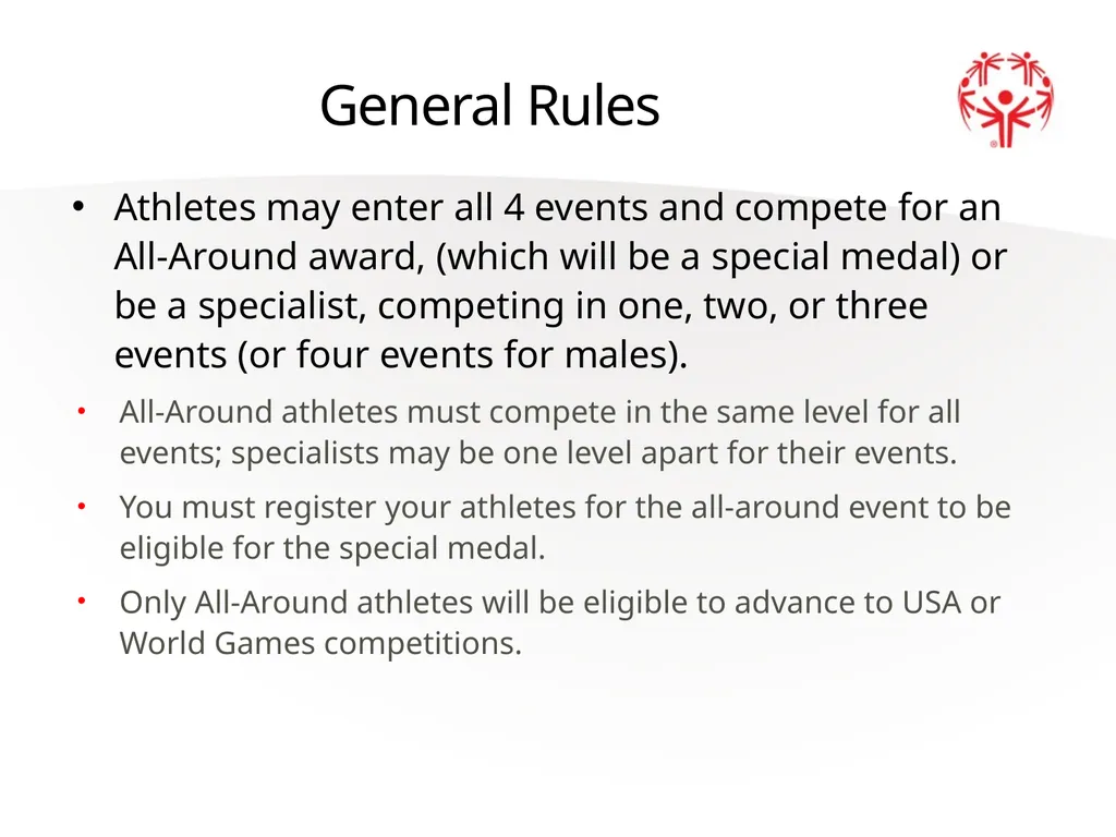 Artistic Gymnastics Official Rules 2 A picture - slide 11 of 20