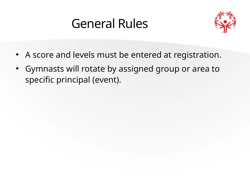 Artistic Gymnastics Official Rules 2 A picture - slide 12 of 20