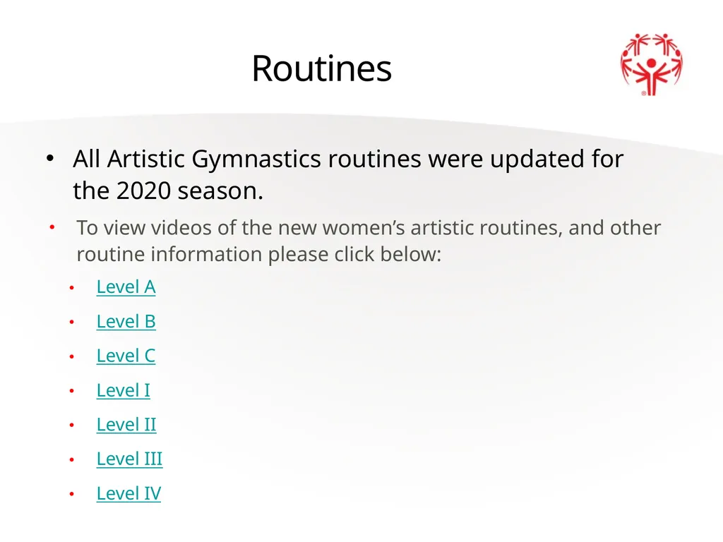 Artistic Gymnastics Official Rules 2 A picture - slide 19 of 20