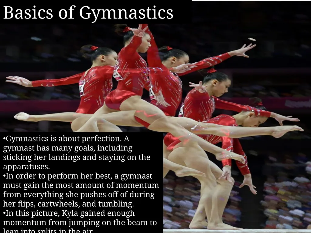 Physics: Gymnastics By Student A and Student B - slide 2 of 8