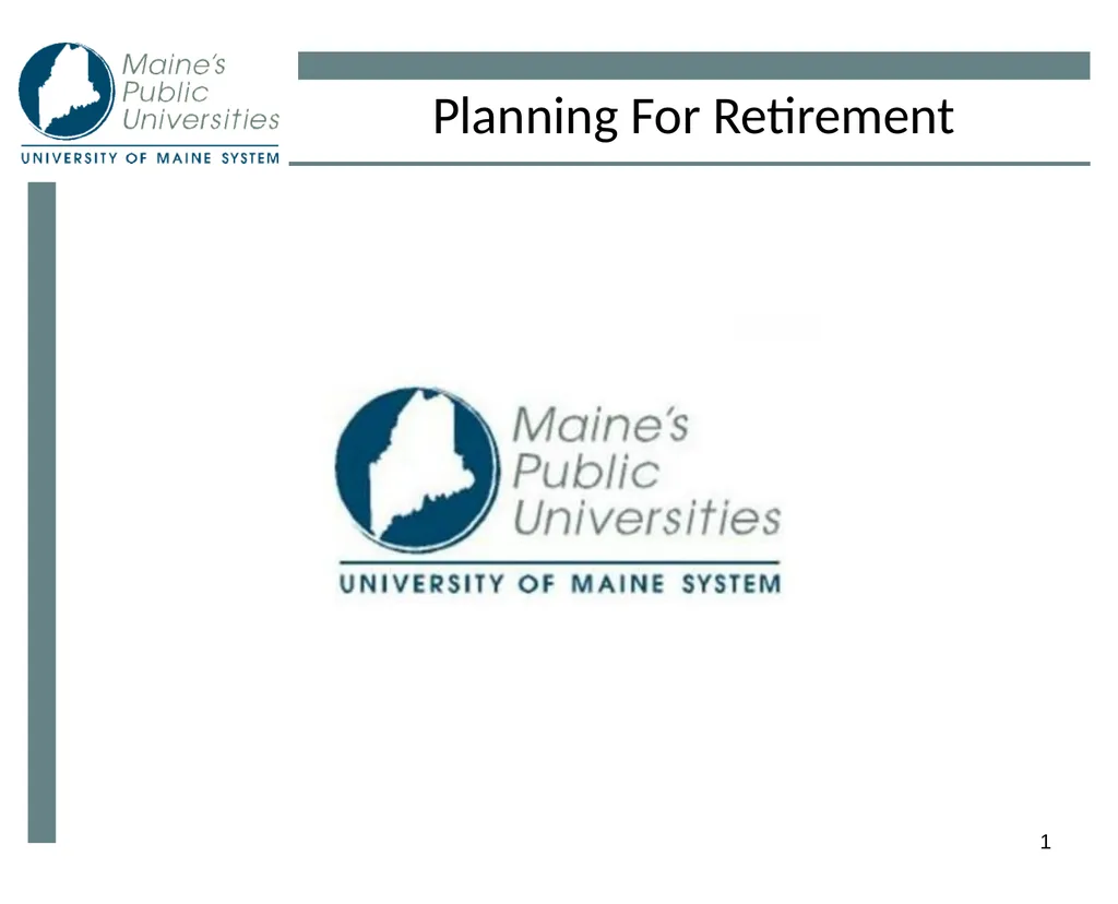 1 Planning For Retirement 2 Eligibility - slide 1 of 34