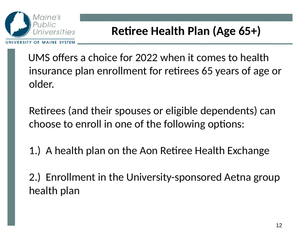 1 Planning For Retirement 2 Eligibility - slide 12 of 34