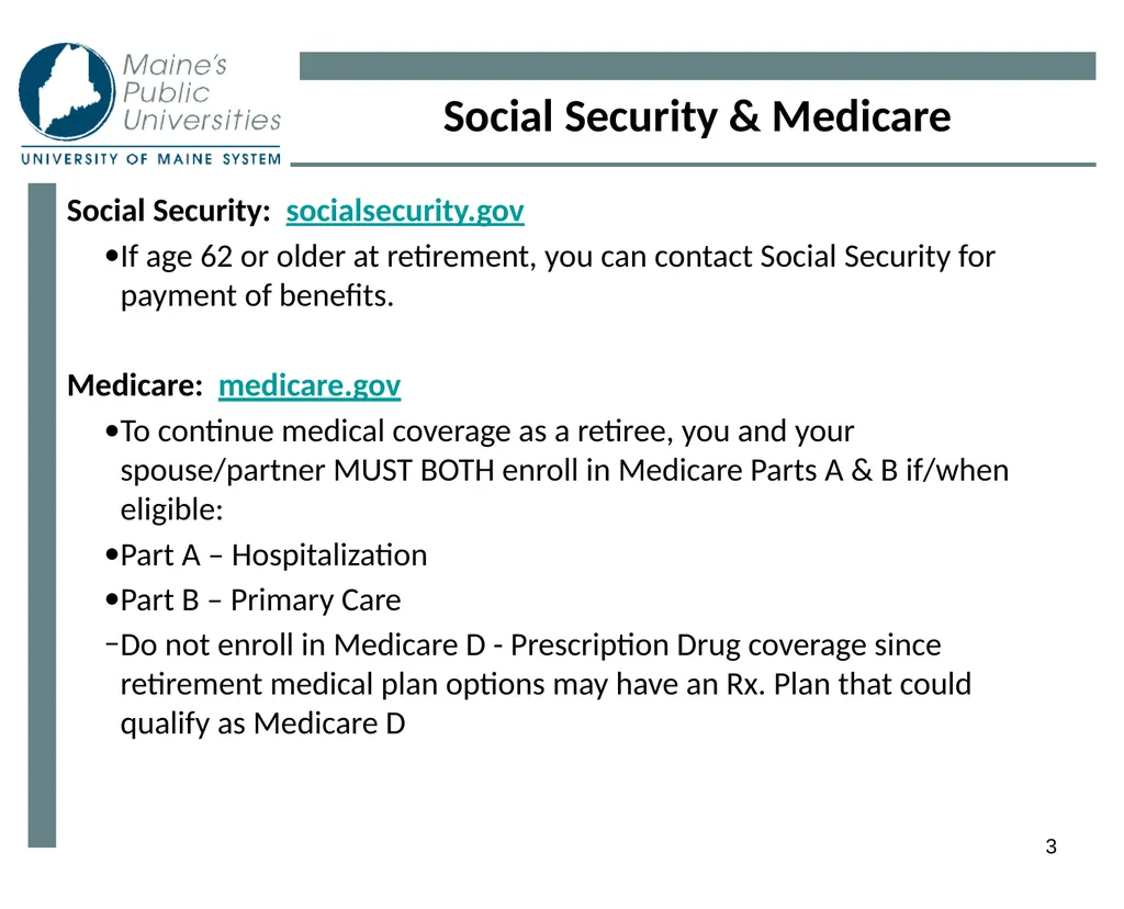 1 Planning For Retirement 2 Eligibility - slide 3 of 34