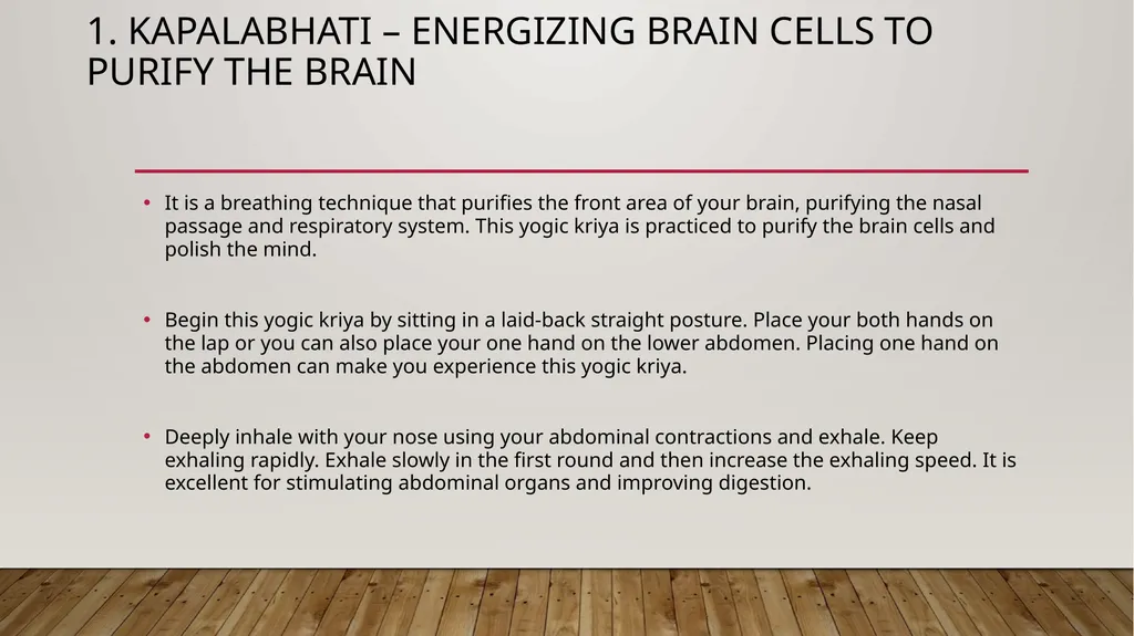 Kriya Mudra and Bandha Procedure and Effect - slide 4 of 15