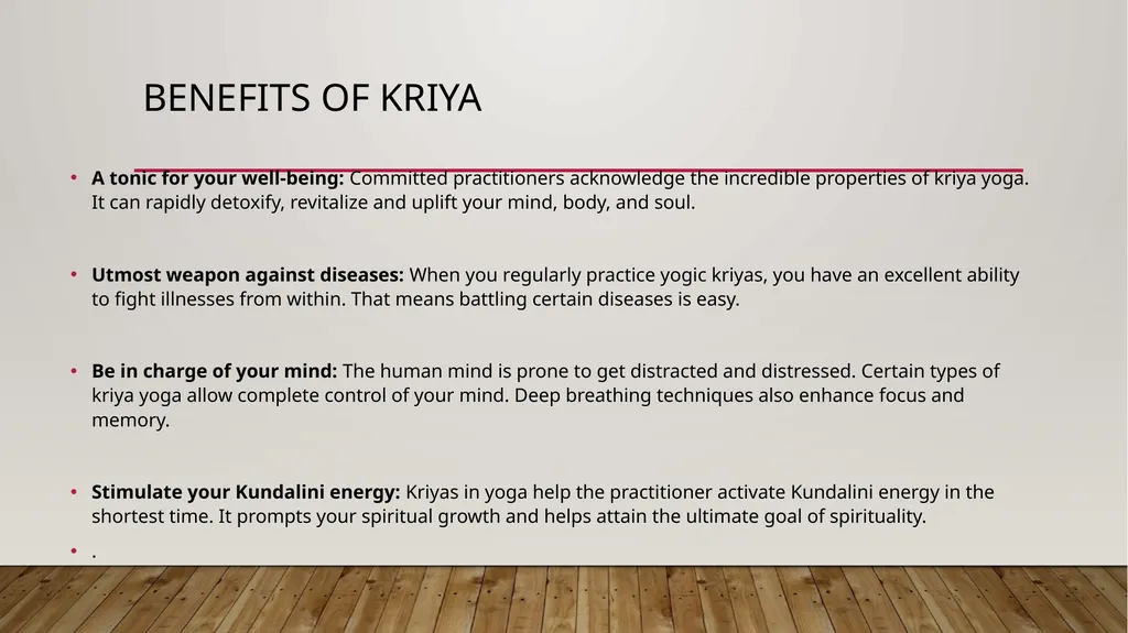 Kriya Mudra and Bandha Procedure and Effect - slide 14 of 15