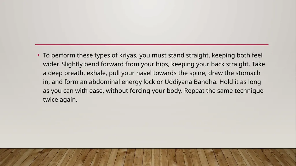 Kriya Mudra and Bandha Procedure and Effect - slide 9 of 15