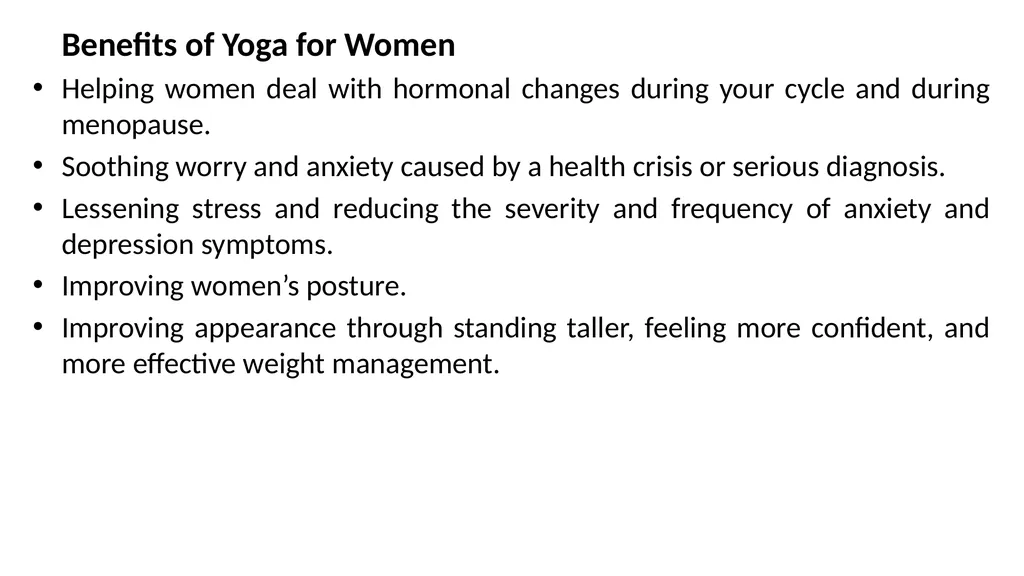Role of yoga for physical and mental health - slide 7 of 10